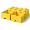 Pojemnik na LEGO z szufladkami Brick 8 Żółty 40061732 Płeć Chłopiec