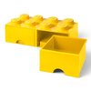 Pojemnik na LEGO z szufladkami Brick 8 Żółty 40061732 Wymiary [cm] 50 x 18 x 25