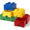 Pojemnik na LEGO z szufladką Brick 4 Czerwony 40051730 Płeć Chłopiec
