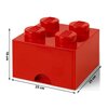 Pojemnik na LEGO z szufladką Brick 4 Czerwony 40051730 Seria Lego Classic