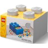 Pojemnik na LEGO z szufladką Brick 4 Szary 40051740 Motyw Brick 4