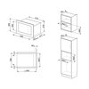 Kuchenka mikrofalowa SMEG FMI425X Wymiary (GxSxW) [cm] 40 x 59.5 x 38.8