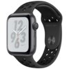 APPLE Watch 4 Nike+ GPS 44mm koperta z aluminium (gwiezdna szarość) + pasek sportowy (czarny)