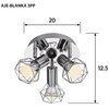 Plafon sufitowy ACTIVEJET AJE-Blanka 3PP Chrom Zasilanie Sieciowe