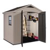 Domek narzędziowy KETER Factor 230451 8x6 Beżowo-szaro-brązowy 256.5 x 182 x 243 cm Materiał Tworzywo sztuczne