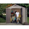 Domek narzędziowy KETER Factor 230451 8x6 Beżowo-szaro-brązowy 256.5 x 182 x 243 cm Podłoga Tak