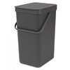 Kosz na śmieci BRABANTIA Sort & Go 16L Szary