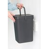 Kosz na śmieci BRABANTIA Sort & Go 12L Szary Typ Uchylny