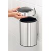 Kosz na śmieci BRABANTIA 363962 Touch Bin 3 L Srebrny Przeznaczenie Do biura