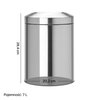 Kosz na śmieci samogaszący BRABANTIA 378928 łatwy w czyszczeniu, stal nierdzewna 7L Stal błyszcząca Materiał Stal nierdzewna