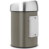 Kosz na śmieci BRABANTIA 364464 Touch Bin 3L Platynowy Typ Uchylny