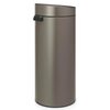 Kosz na śmieci BRABANTIA Touch Bin New 115363 30L Platynowy Typ Uchylny
