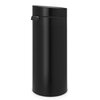 Kosz na śmieci uchylny BRABANTIA 1115301 Touch Bin New wyjmowane wiadro, przenośny, malowany 30L Czarny Pojemność [l] 30