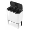 Kosz na śmieci uchylny BRABANTIA 313523 Bo Touch do segregacji, System Soft Touch, trzy wyjmowane wiadra 33L Biały Typ Uchylny