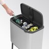 Kosz na śmieci BRABANTIA Bo Touch Bin 33 L Czarny Typ Uchylny