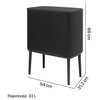 Kosz na śmieci BRABANTIA Bo Touch Bin 33 L Czarny Materiał Tworzywo sztuczne