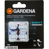 Łączniki i złączki zaciskowe GARDENA 4089-20 Liczba sztuk 9