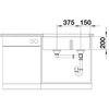 Zlewozmywak BLANCO Subline 430/270-U 523158 Tartufo Głębokość [cm] 46