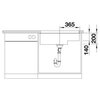 Zlewozmywak BLANCO Subline 700-U Level 523547 Kawowy Głębokość [cm] 46