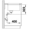 Zlewozmywak BLANCO Subline 700-U Level 523547 Kawowy Kształt Prostokątny