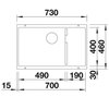 Zlewozmywak BLANCO Subline 700-U Level 523547 Kawowy Wykonanie Silgranit PuraDur