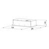 Okap CANDY CBG625/1W Biały 207m3/h 63dB klasa C Szerokość [cm] 52