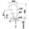 Bateria BLANCO Coressa-F 521543 Chrom Bateria trójdrożna Nie
