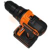 Wiertarko-wkrętarka BLACK&DECKER BDCDD186K-XK z akumulatorem Pojemność akumulatora [Ah] 1.5