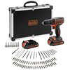 Wiertarko-wkrętarka BLACK&DECKER BDCDC18BAFC Zasilanie Akumulatorowe