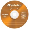 Płyta VERBATIM Colour Slim CD-RW, 700 MB, 12x (5 szt.) Pojemność 700 MB