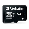 Karta pamięci VERBATIM microSDHC 16GB + Adapter Klasa prędkości Klasa 10