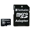Karta pamięci VERBATIM microSDHC 16GB + Adapter