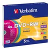 Płyta VERBATIM DVD+RW Color Slim 5