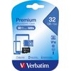 Karta pamięci VERBATIM Premium microSDHC 32GB Adapter w zestawie Nie
