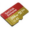 Karta pamięci SANDISK microSDXC Extreme A2 256GB + Adapter Adapter w zestawie Tak