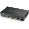 Switch ZYXEL GS1920-8HPV2-EU0101F Gigabit Ethernet, 12 portów, Funkcja PoE, Zarządzalny Złącza RJ-45 10/100/1000 Mbps x 8 szt., Combo port BASE-T/SFP x 2 szt.