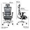 Fotel DIABLO CHAIRS V-Master Czarno-szary Podświetlenie RGB Nie