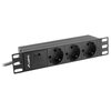 Listwa LANBERG PDU-03F-0200-IEC-BK (2 m) Czarny