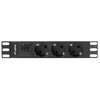 Listwa LANBERG PDU-03F-0200-IEC-BK (2 m) Czarny Prąd znamionowy [A] 10