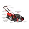 Kosiarka spalinowa GREENSO D53-GT225 Ducar DV225 z napędem 530mm 4.4kW Pojemność silnika [cm3] 224