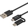 Kabel USB - Micro USB/USB-C SAVIO CL-128 1 m Typ USB - USB-C