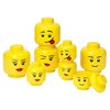 Pojemnik na LEGO duża głowa Dziewczynka Oczko Żółty 40321727 Kolor Żółty
