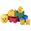 Pojemnik na LEGO duża głowa Dziewczynka Oczko Żółty 40321727 Wymiary [cm] 24 x 27.1 x 24