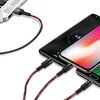 Kabel USB - Lightning/Micro USB/USB-C USAMS U5 US-SJ219 3w1 10W 1.5 m Czarny Typ USB-A - USB-C/Lightning/Micro USB