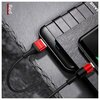Kabel USB - USB-C USAMS U5 10W 1.2 m Czarno-czerwony Długość [m] 1.2