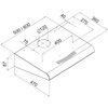 Okap VDB Slim PL 50 Inox 170m3/h 63dB klasa C Szerokość [cm] 50