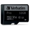 Karta pamięci VERBATIM Pro MicroSDHC 32GB Klasa prędkości Klasa 10