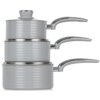 Zestaw garnków SWAN Retro SWPS3020GRN Szary (6 elementów) Przeznaczenie Kuchnie ceramiczne