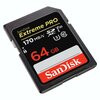 Karta pamięci SANDISK Extreme Pro SDXC 64GB Adapter w zestawie Nie