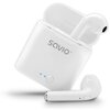 Słuchawki douszne SAVIO TWS-01 Biały Przeznaczenie Do telefonów
